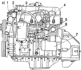 Двигатель ЗМЗ-402 (вид слева)